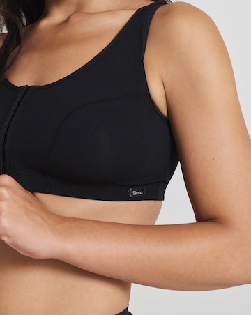 Slimma (2 Pack) Front Fastening Hook And Eye Bras (Fits Up To DD) White/Black