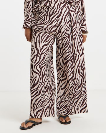 Simply Be Zebra Wide Leg Co-Ord Trouser
