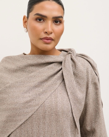 Pretty Lavish Ezra Scarf Long Sleeve Top