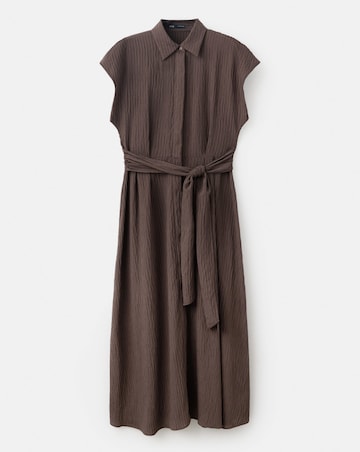 Mango Belt Shirt Dress