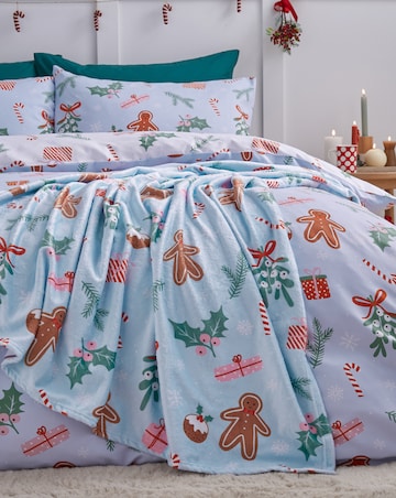 Catherine Lansfield Christmas Gingerbread Throw