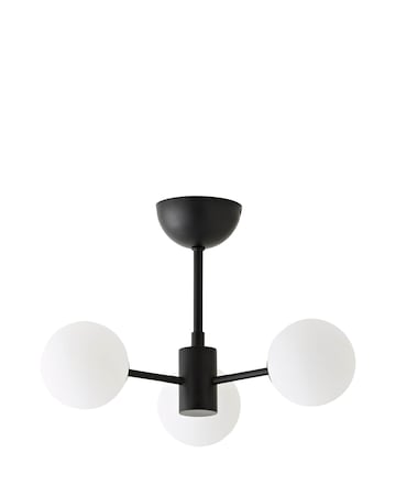 ValueLights Marlow Matte Black Multi Arm Ceiling Light