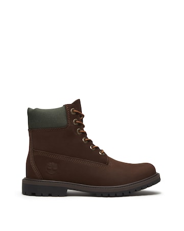 Timberland Brown Premium 6 Inch Lace Up Boots - Standard Fit (D)