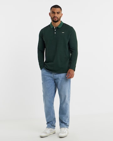 Jack & Jones Premium Alves Long Sleeve Polo - Green