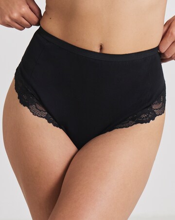 MAGISCULPT Medium Control (3 Pack) High Leg Knickers Black/White /Almond