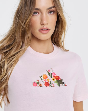 adidas Floral Logo T-Shirt