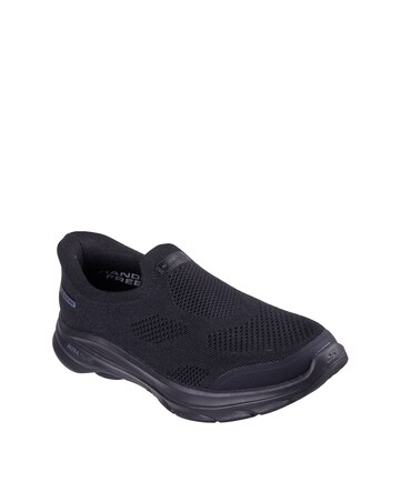 Skechers Black Slip In Go Walk 8 Nova Trainers - Wide Fit (E)