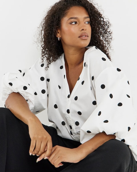Simply Be Button Through Blouse