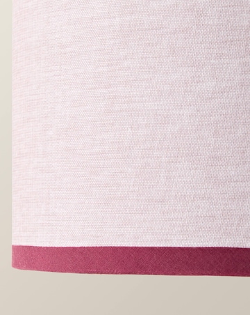 ValueLights Kiara Pink Woven Shade with Colour Match Inner Small