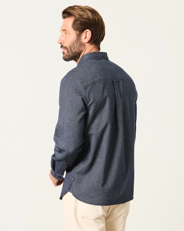 FatFace Long Sleeve Tadwick Shirt - Navy