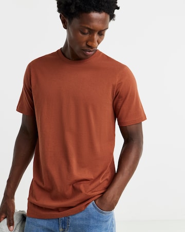 Pure Cotton Crew Neck T-Shirt Long
