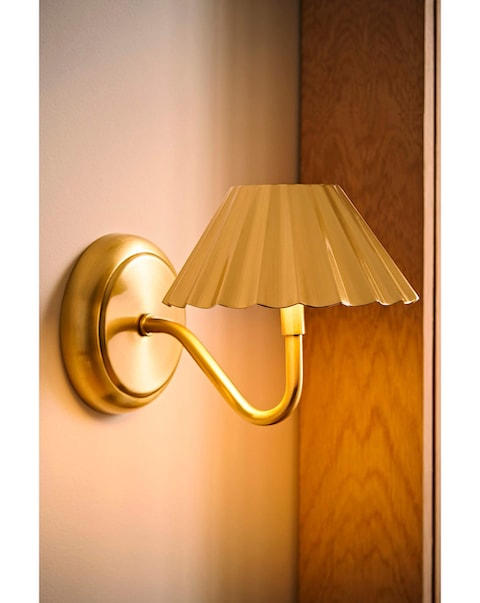 ValueLights Avery Gold Rechargeable Easy Fit LED Wall Light