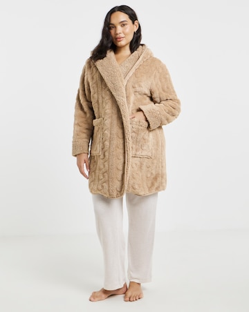 Pretty Secrets Cable Fleece Cardigan