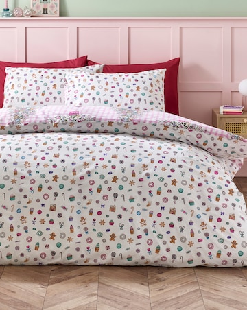 Catherine Lansfield Christmas Sweets And Treats Duvet Cover Set