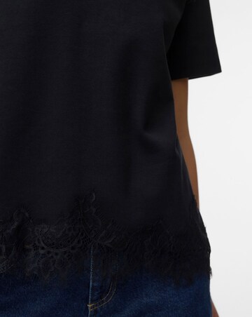 Vero Moda Sara Mette Lace Trim Jersey Top