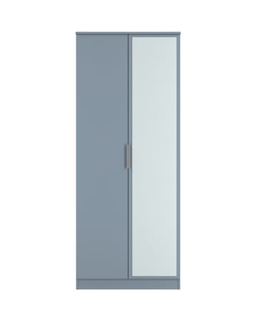 Humber Ready Assembled 2 Door Mirrored Wardrobe - Kids
