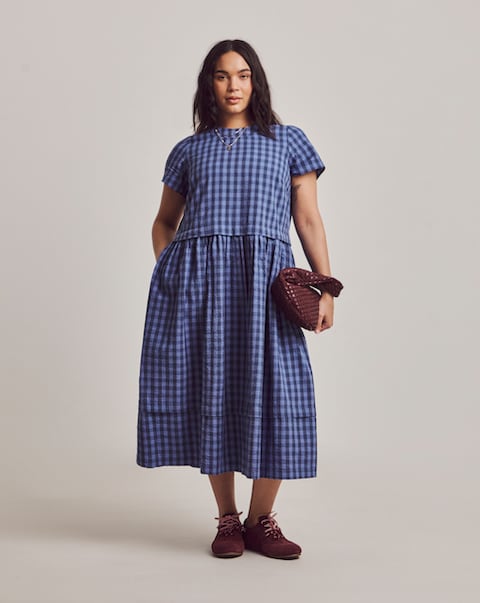 Julipa Gathered Neck Midi Dress