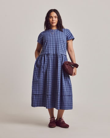 Julipa Gathered Neck Midi Dress