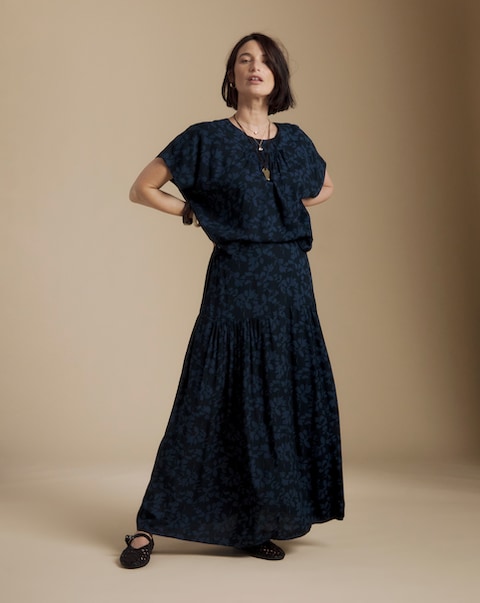 Julipa Petite Printed Midi Skirt
