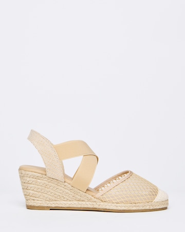 Appleton Wedged Closed Toe Espadrilles - Wide Fit (E)