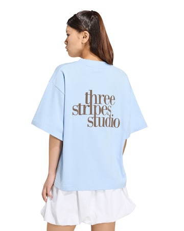 adidas 3 Stripe Studio Graphic T-Shirt