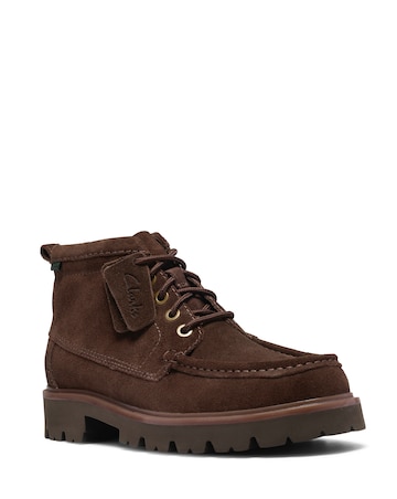 Clarks Cleyhill Hi Suede Boot - Brown