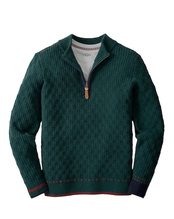 Joe Browns Customised Funnel Neck Jumper - Green