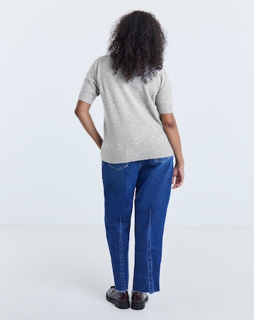 Short Sleeve Bow Jumper
