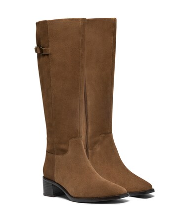 Clarks Suede Wrenn Knee High Boot - Standard Fit (D)