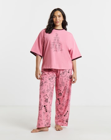 Pretty Secrets Cocktail Glass Pyjama Set