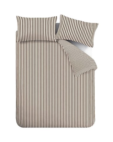 Catherine Lansfield Epping Textured Stripe Duvet Cover Set