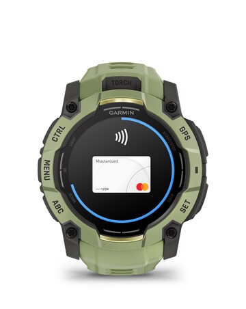 Garmin Instinct 3 AMOLED 50mm Smart Watch - Fern Green/Grey