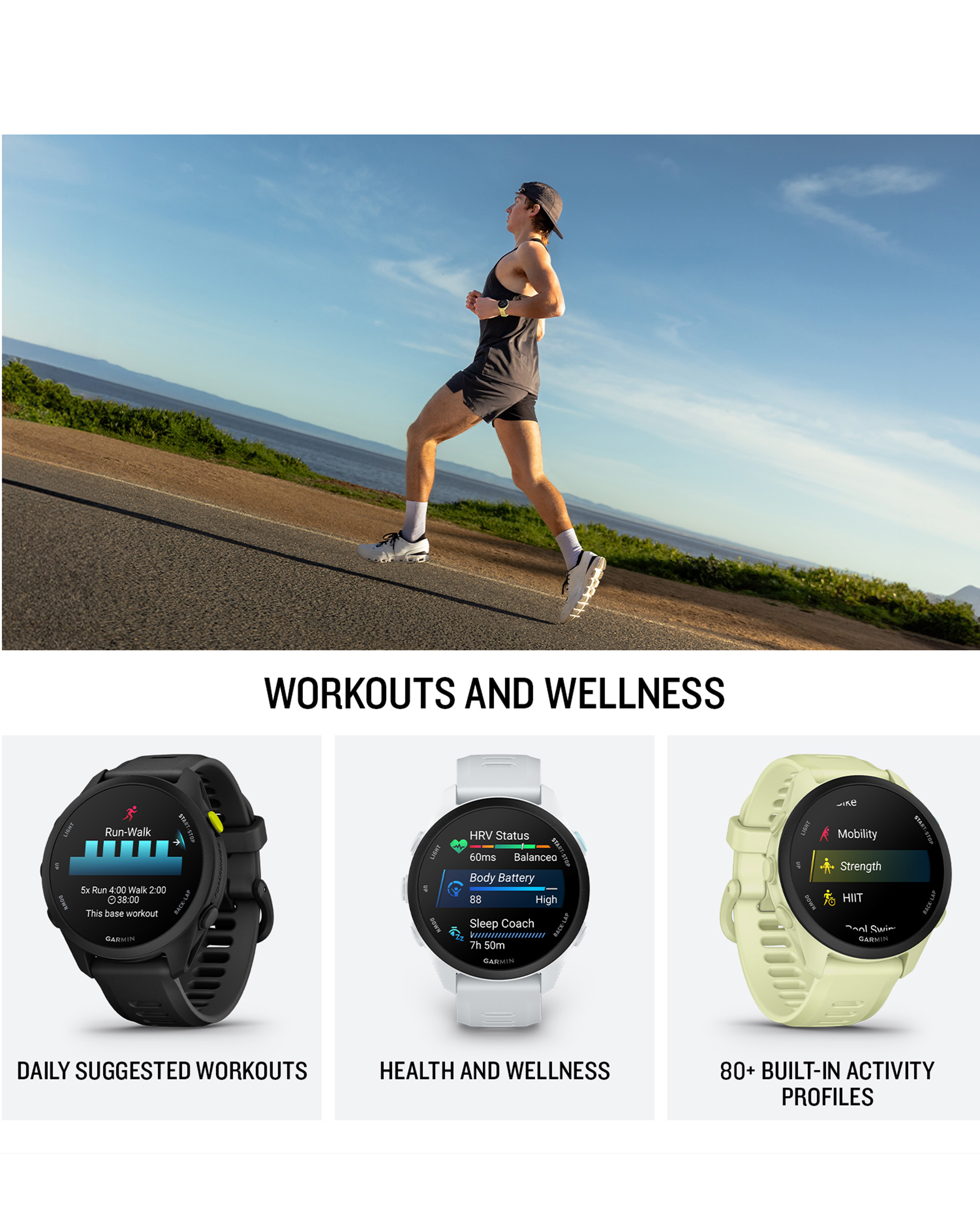 Garmin Forerunner 70 GPS Smart Watch - Cool Lavendar