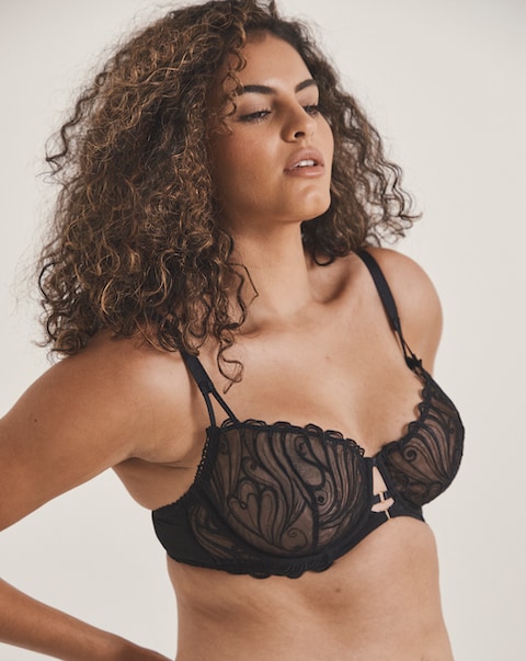 Pretty Secrets Swirl Embroidery Wired Full Cup Bra