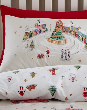 Catherine Lansfield Christmas Town Duvet Cover Set