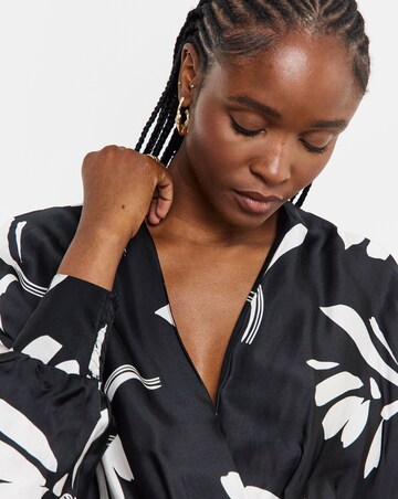 Joanna Hope Wrap Front Batwing Dress