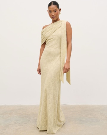 Pretty Lavish Freya One Shoulder Floral Maxi Dress