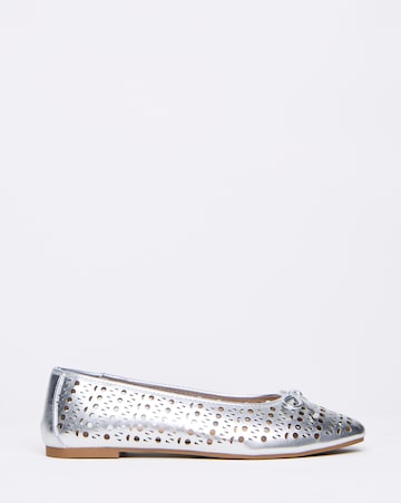Hope Laser Cut Ballerinas - Wide Fit (E)