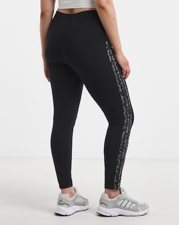 adidas 3 Stripe Leopard Print Legging