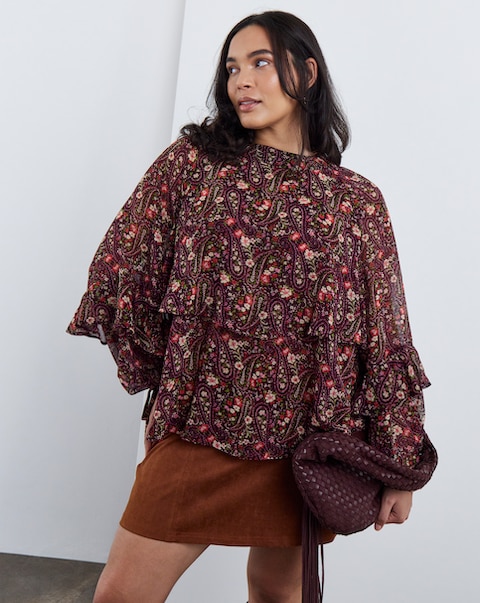 New In - Simply Be Paisley Print Blouse