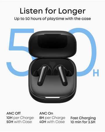 Soundcore R60i Noise Cancelling Earbuds - Black
