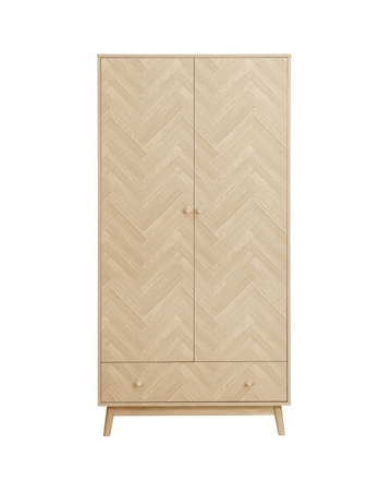 Herringford 2 Door 1 Drawer Wardrobe