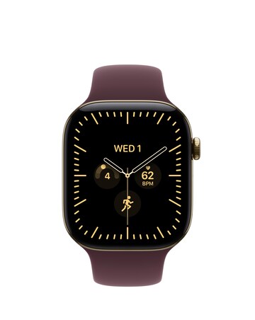 Apple Watch Series 12 GPS + Cellular 46mm - Gold Titanium/Burgundy Sport - S/M