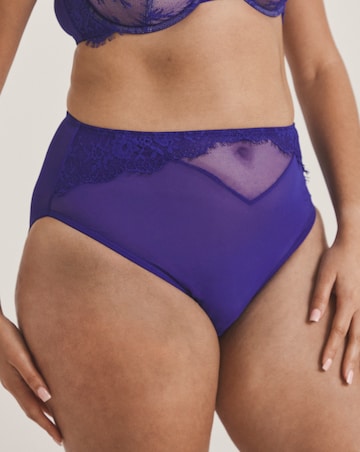 Pretty Secrets Lace Full Brief Knickers Blue