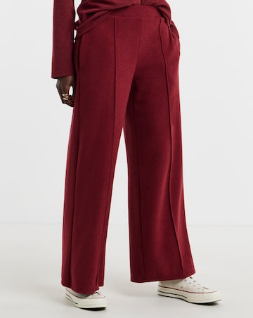 Red Cosy Wide Leg Jogger