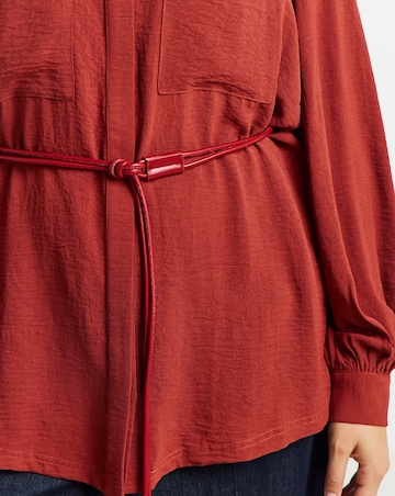 Simply Be Rust Utility Pocket Shirt