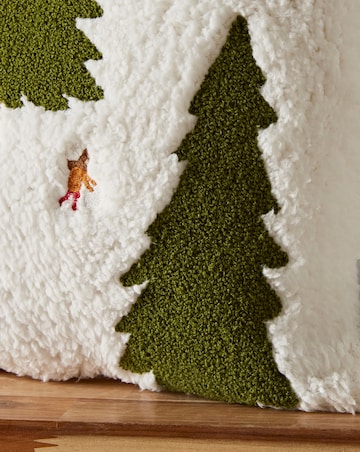 Catherine Lansfield Cosy Boucle Christmas Trees Cushion