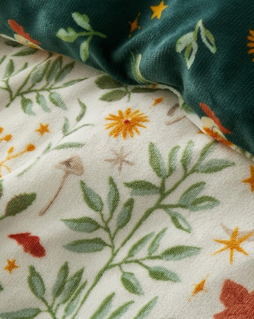 Fusion Botanical Mushrooms Fleece Duvet Cover Set