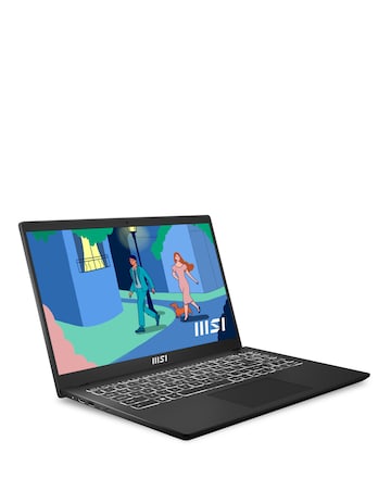 MSI Modern 15.6in Laptop - AMD Ryzen7 8GB 512GB - Black