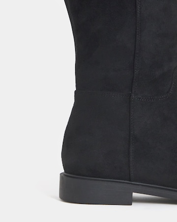 Anya Flat Stretch Knee High Boots - Wide Fit (E) & Curvy Calf